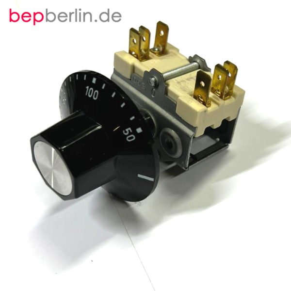 Vorsatzschalter und Knebel für die Heißepfanne